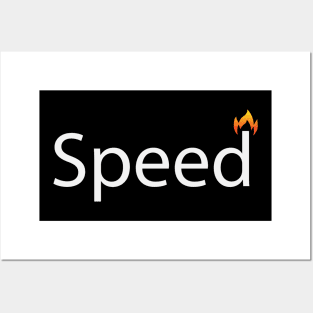 Speed speeding text design Posters and Art